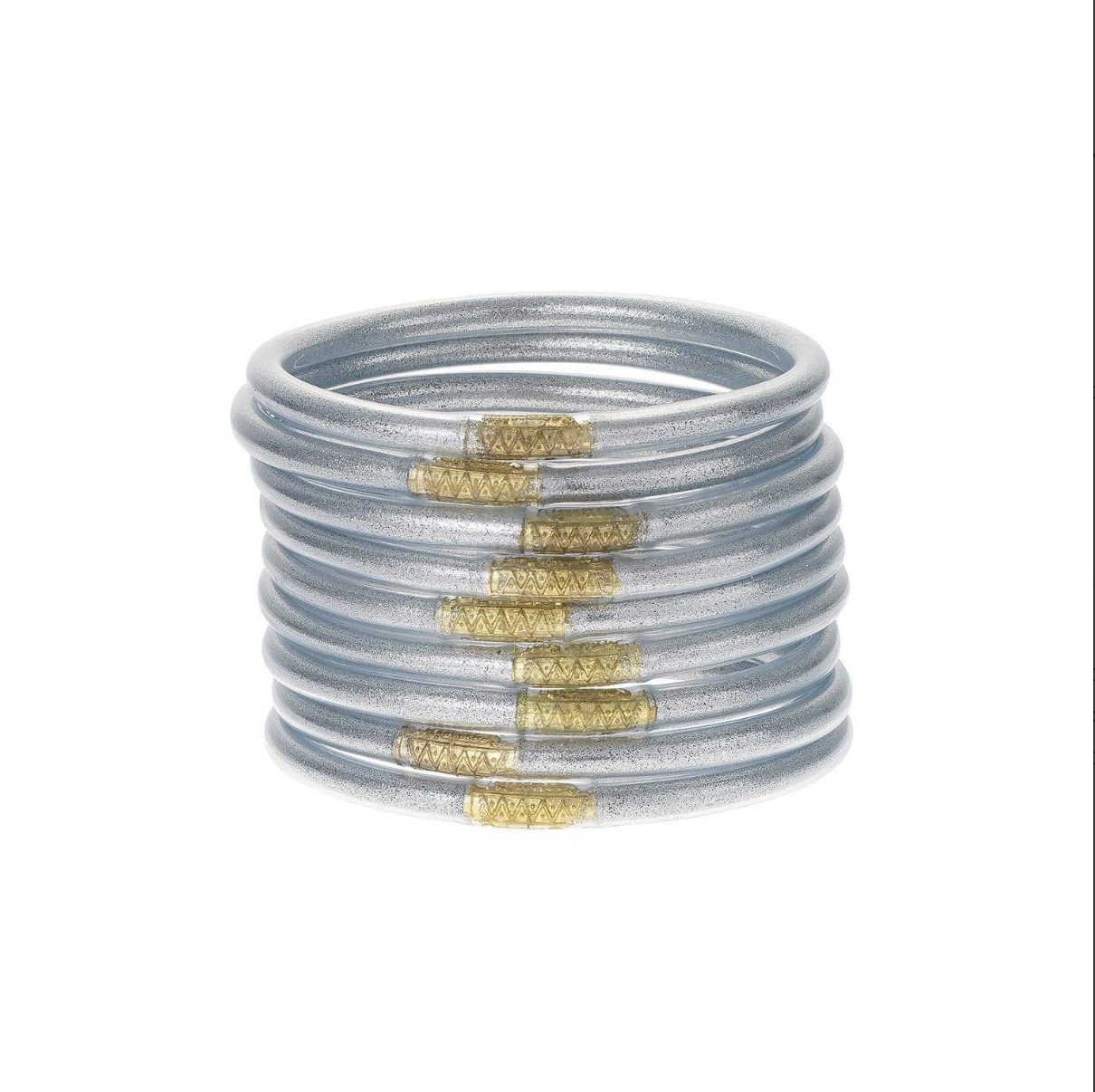 BuDhaGirl Silver All Weather Bangles