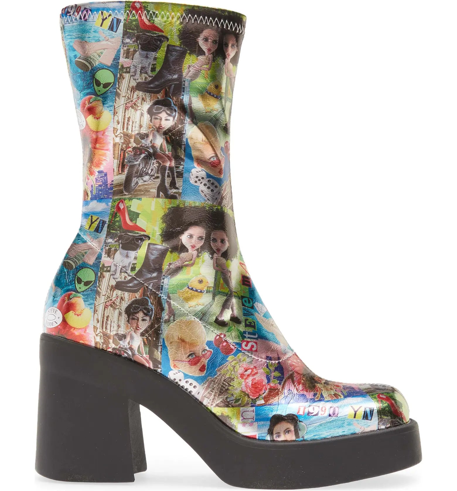 Steve Madden Klayton Boot Comic Print