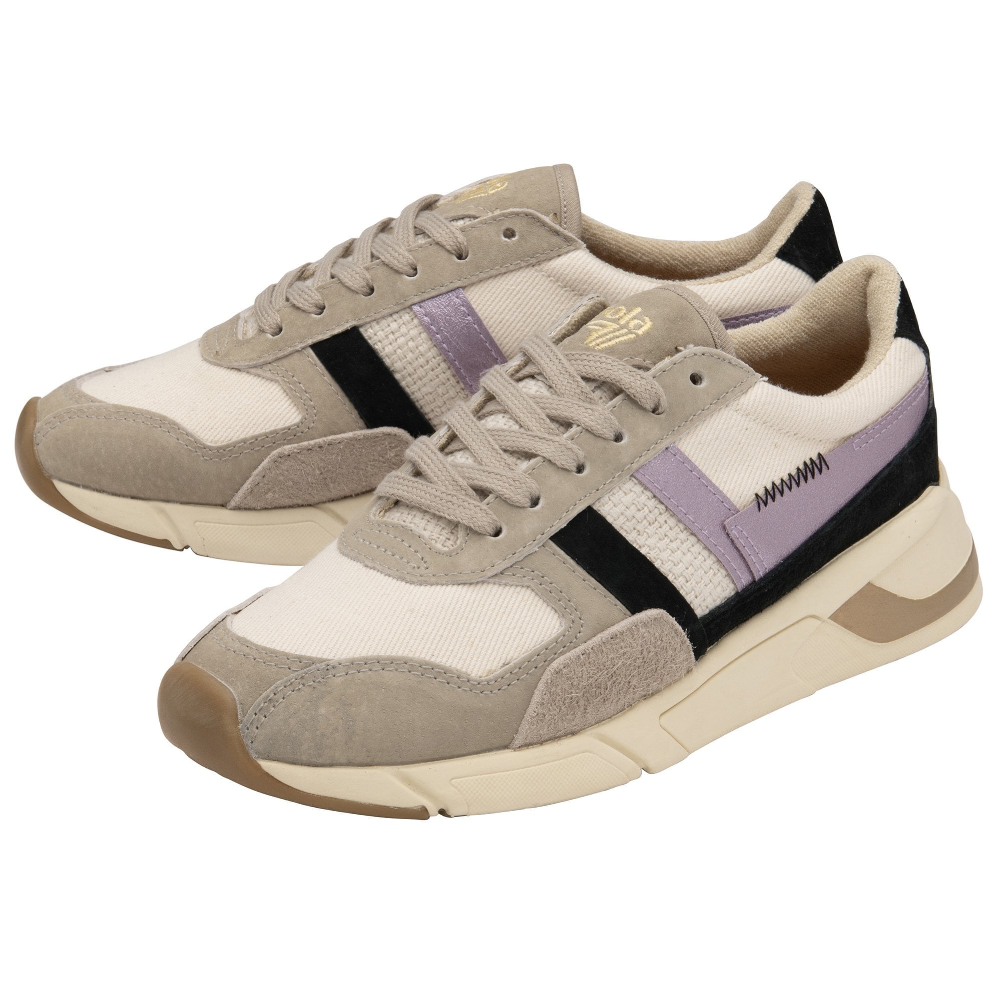 Gola Eclipse Mode Sneakers Wheat/Feather Grey/Lilac