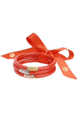 BuDhaGirl Three Kings All Weather Bangles Coral