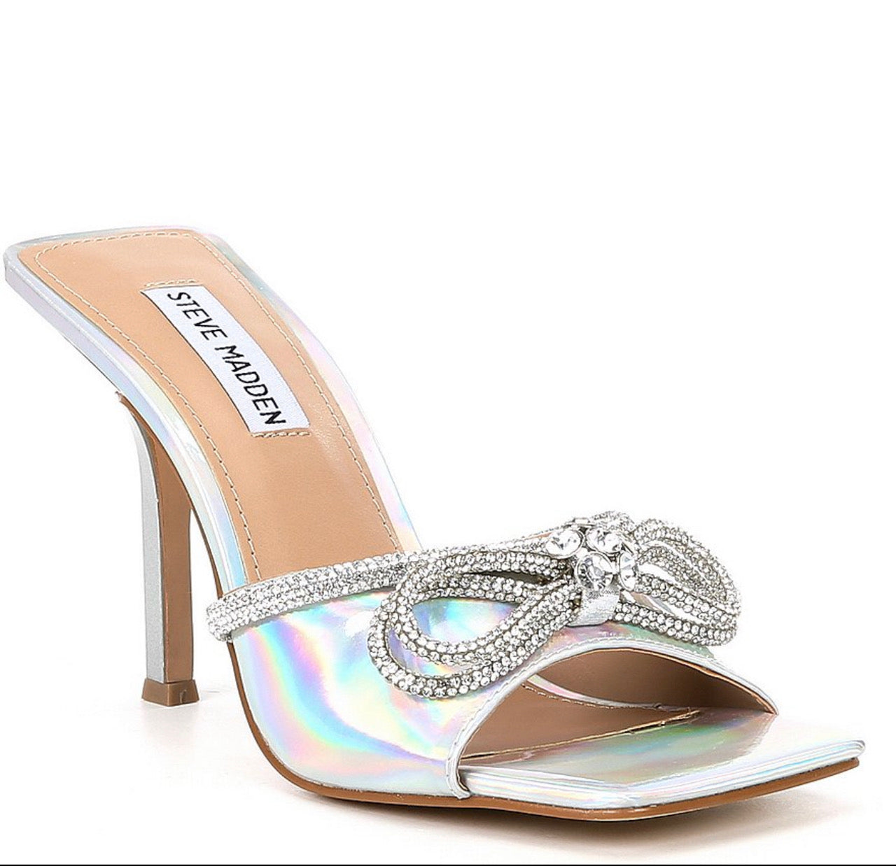 Steve Madden Embellished Iridescent Heel