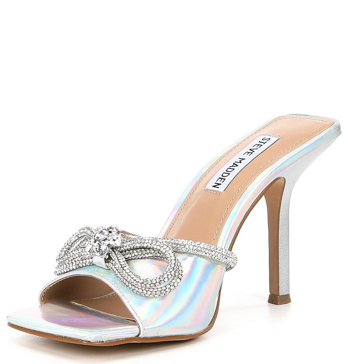 Steve Madden Embellished Iridescent Heel