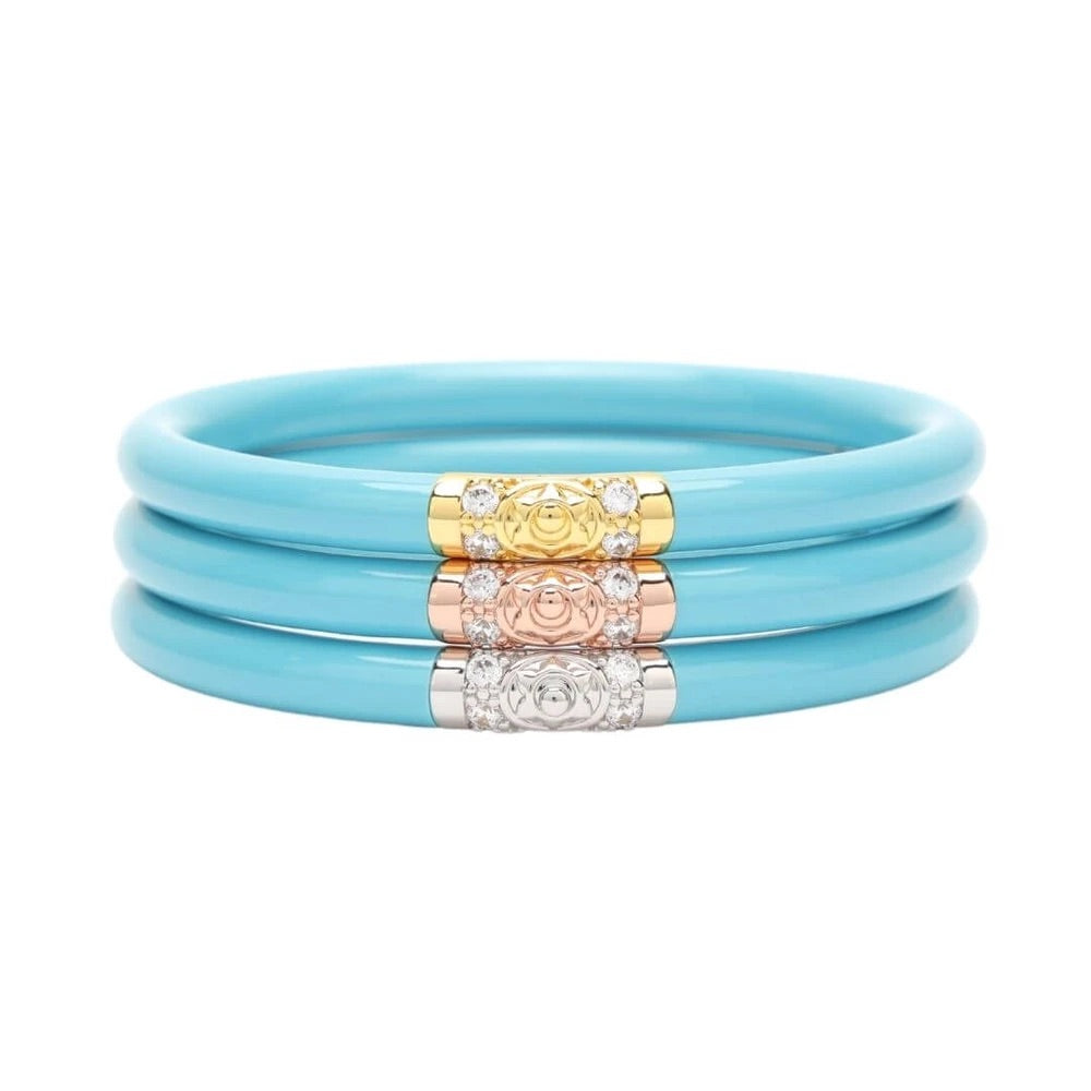 BuDhaGirl Three Kings All Weather Bangles Turquoise