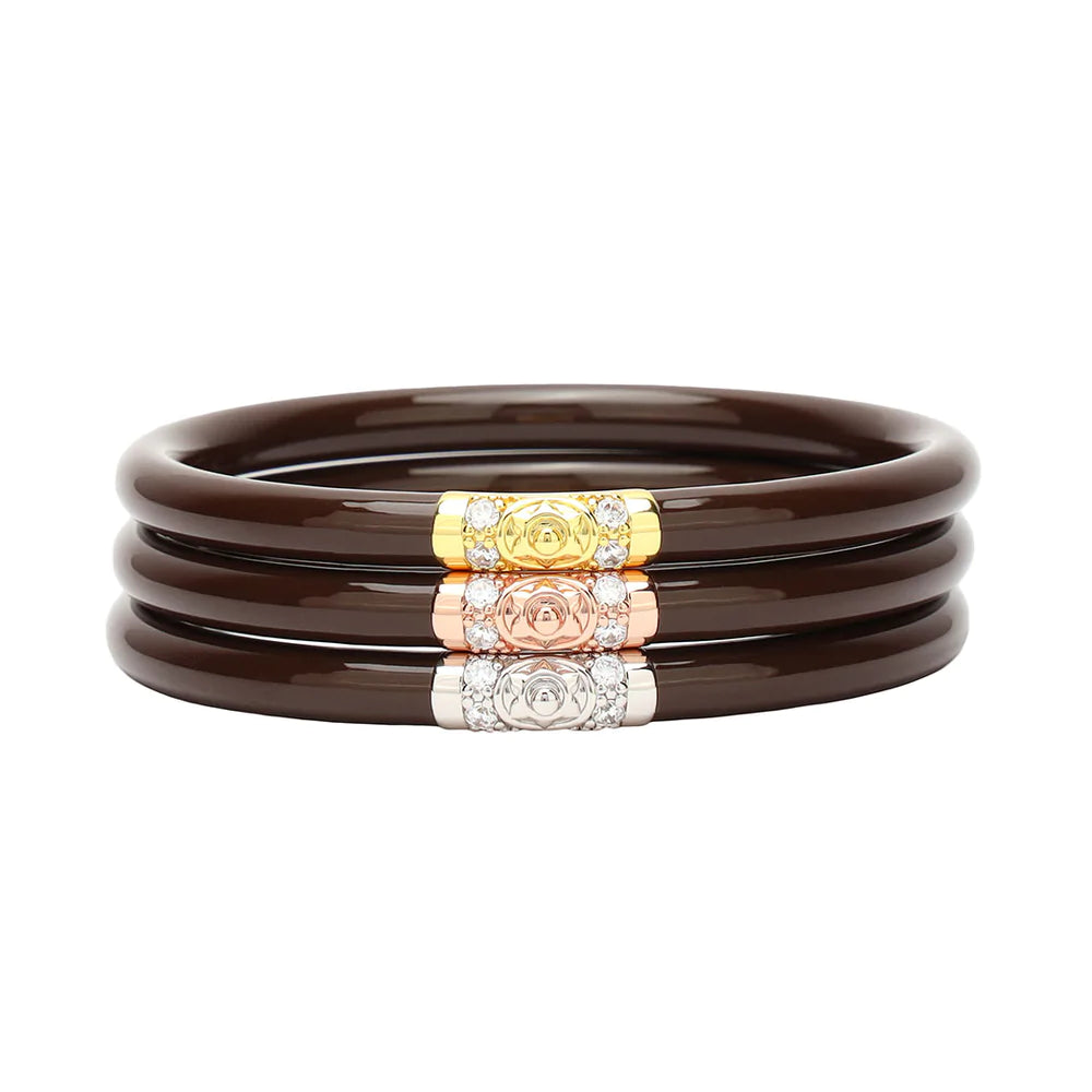 BuDhaGirl Three Kings All Weather Bangles Chocolate